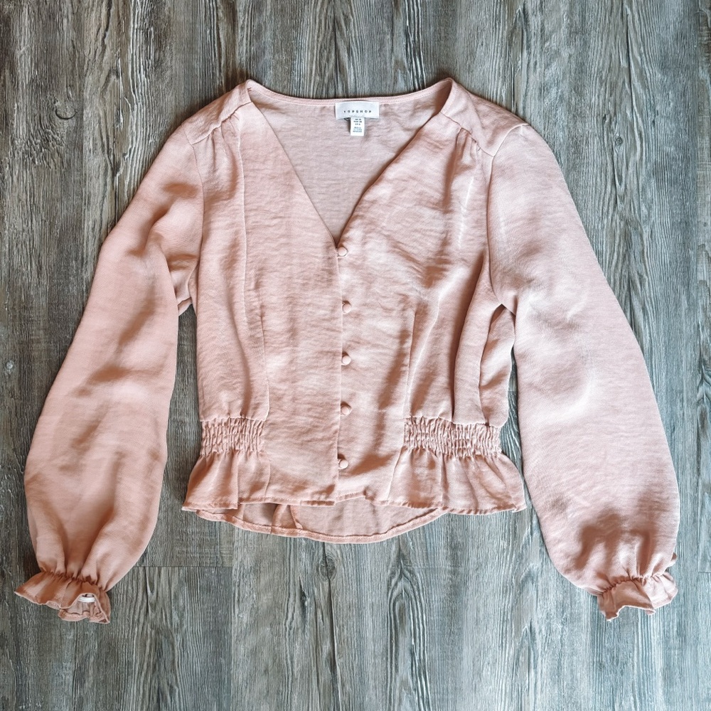 Topshop Ruffle Blouse